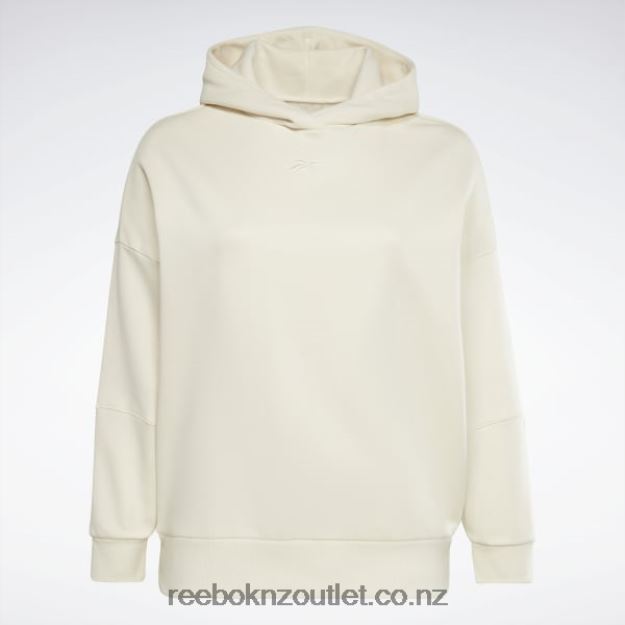 Classic White 2B4626828 Studio Recycled Oversize Hoodie (Plus Size) Reebok Women