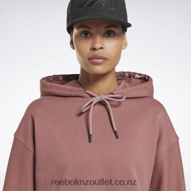 Parched Earth 2B4626617 Victoria Beckham Crop Logo Hoodie Reebok Women