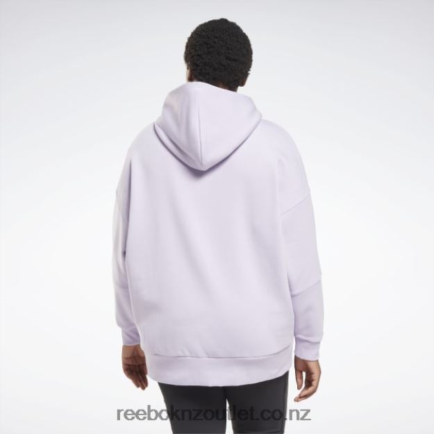 Purple Oasis 2B4626602 Studio Recycled Oversize Hoodie (Plus Size) Reebok Women