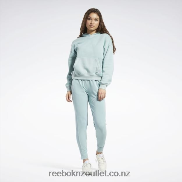 Seaside Grey 2B4626639 Classics Natural Dye Fleece Hoodie Reebok Women