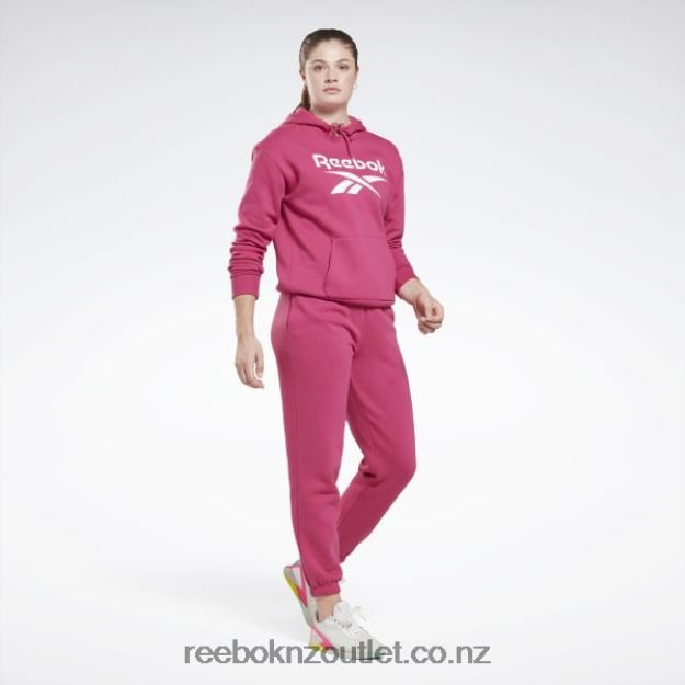 Semi Proud Pink 2B4626582 Identity Big Logo Fleece Hoodie Reebok Women