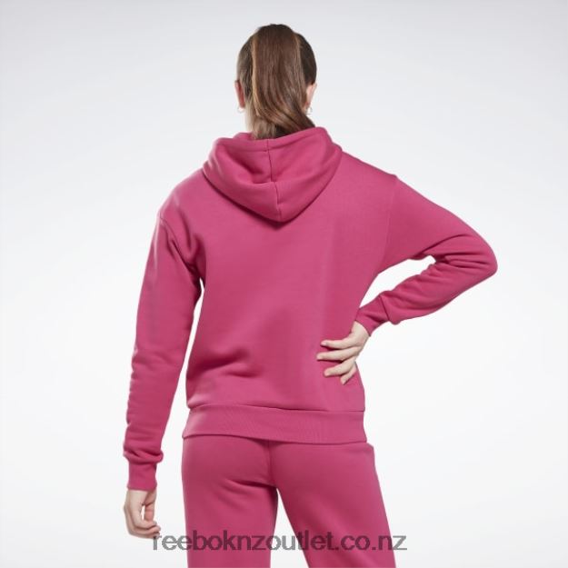 Semi Proud Pink 2B4626582 Identity Big Logo Fleece Hoodie Reebok Women