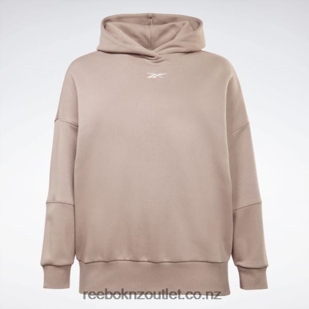 Taupe 2B4626577 Studio Recycled Oversize Hoodie (Plus Size) Reebok Women
