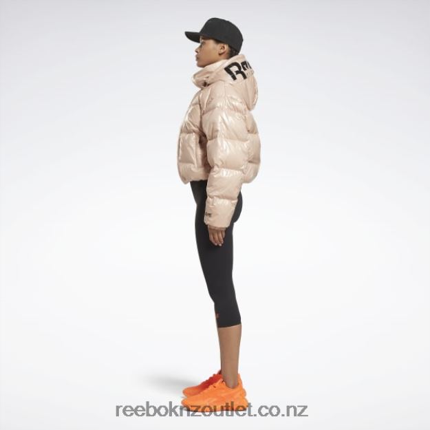 Soft Ecru 2B4626845 Victoria Beckham Puffer Jacket Reebok Women