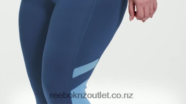 Batik Blue 2B4626810 Workout Ready Mesh Leggings (Plus Size) Reebok Women