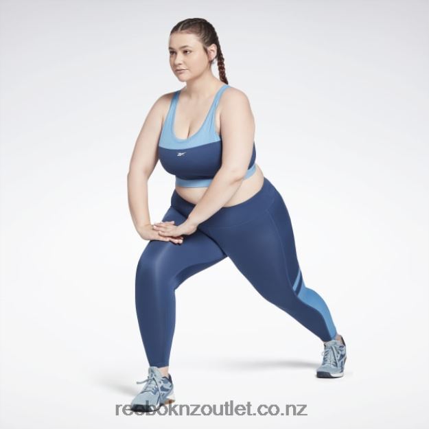 Batik Blue 2B4626810 Workout Ready Mesh Leggings (Plus Size) Reebok Women