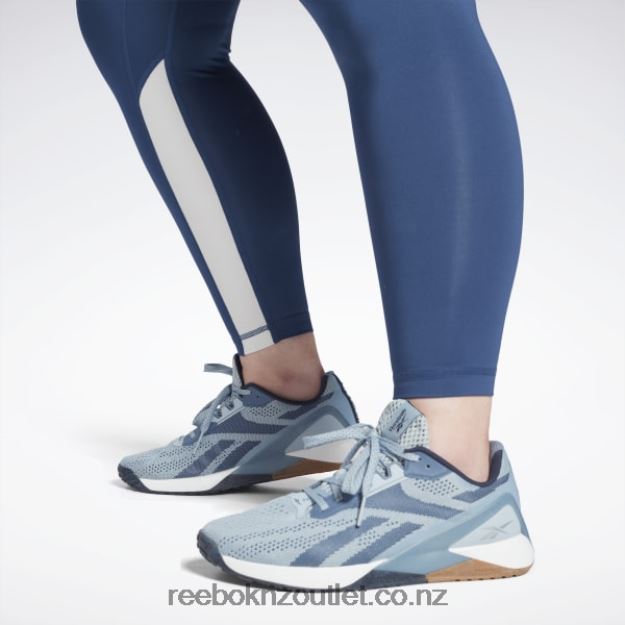 Batik Blue 2B4626900 Workout Ready Vector Leggings (Plus Size) Reebok Women