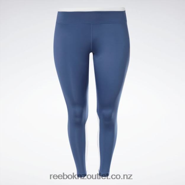 Batik Blue 2B4626900 Workout Ready Vector Leggings (Plus Size) Reebok Women