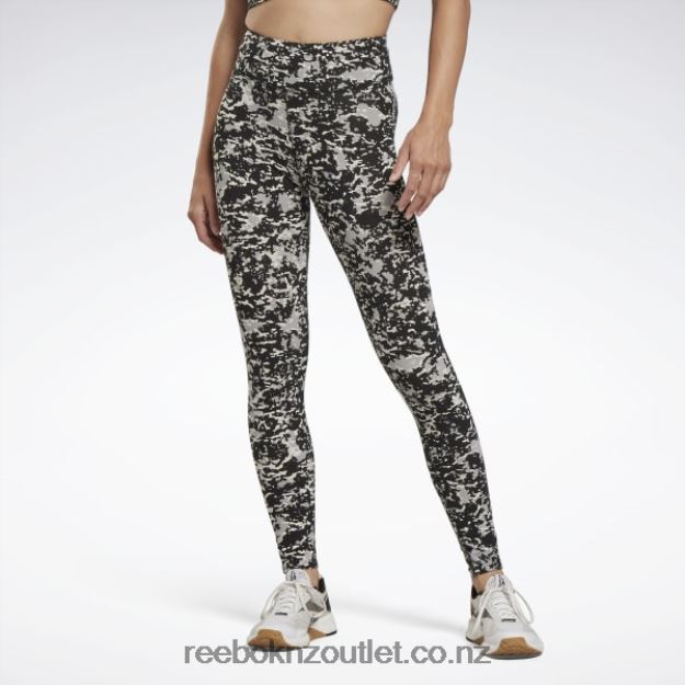 Black 2B4626453 Modern Safari Cotton Leggings Reebok Women