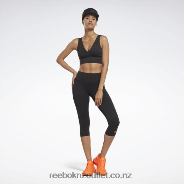 Black 2B4626559 Victoria Beckham 5/8 Leggings Reebok Women