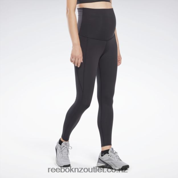 Black 2B4626583 Lux Maternity Leggings Reebok Women