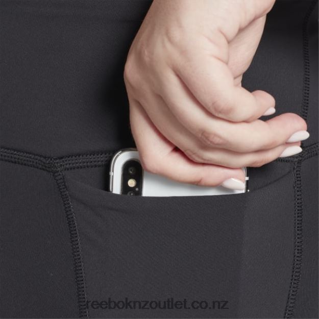 Black 2B4626653 Lux 3/4 Leggings (Plus Size) Reebok Women