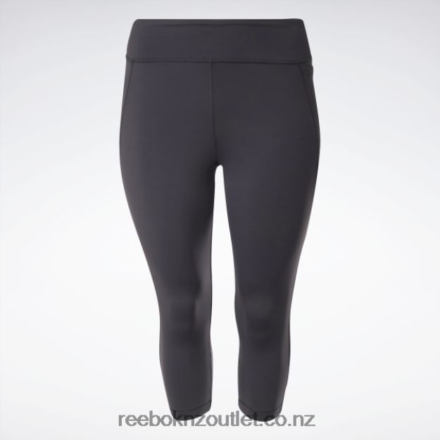 Black 2B4626653 Lux 3/4 Leggings (Plus Size) Reebok Women