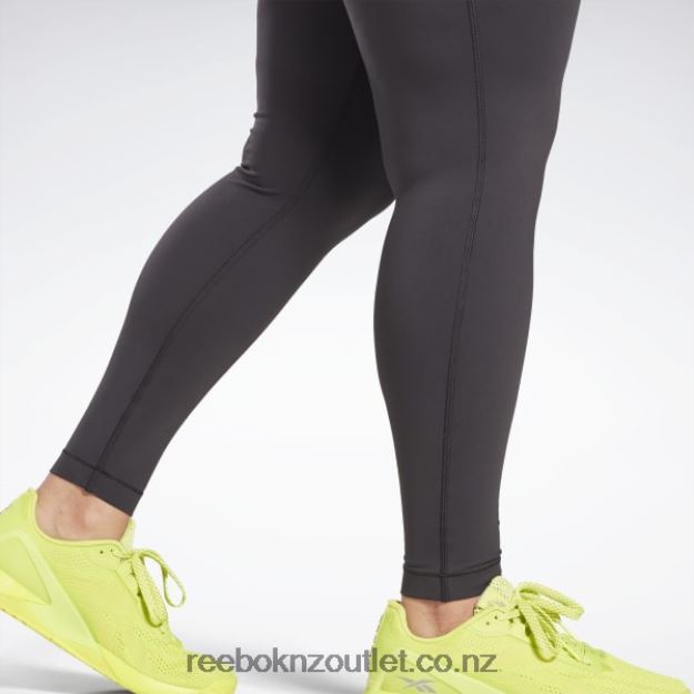 Black 2B4626781 Lux Leggings (Plus Size) Reebok Women