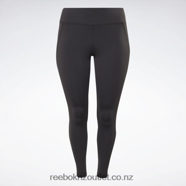 Black 2B4626781 Lux Leggings (Plus Size) Reebok Women