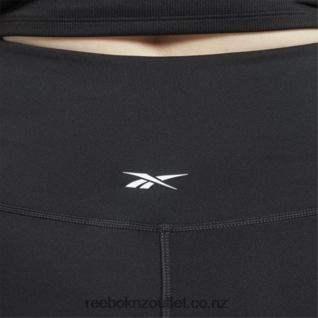 Black 2B4626994 Workout Ready Rib High-Rise Leggings (Plus Size) Reebok Women