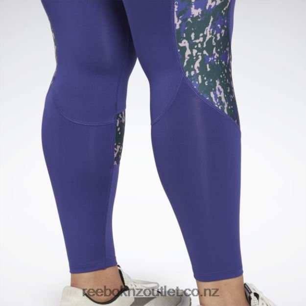 Bold Purple 2B4626389 Modern Safari Leggings (Plus Size) Reebok Women