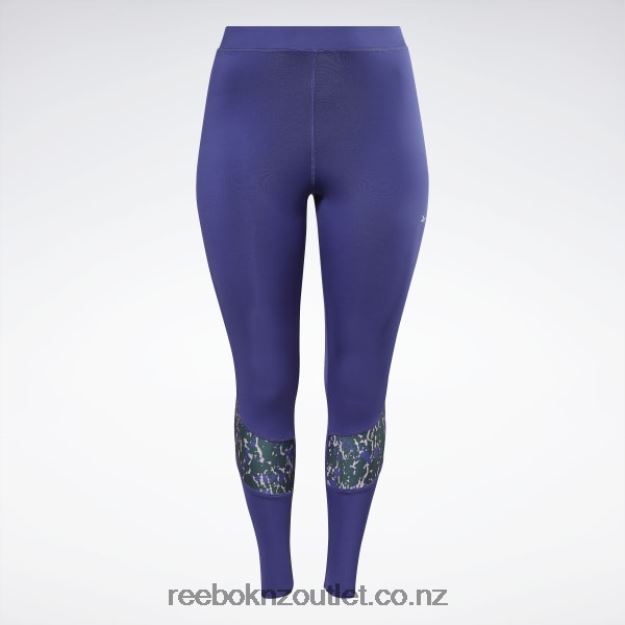 Bold Purple 2B4626389 Modern Safari Leggings (Plus Size) Reebok Women