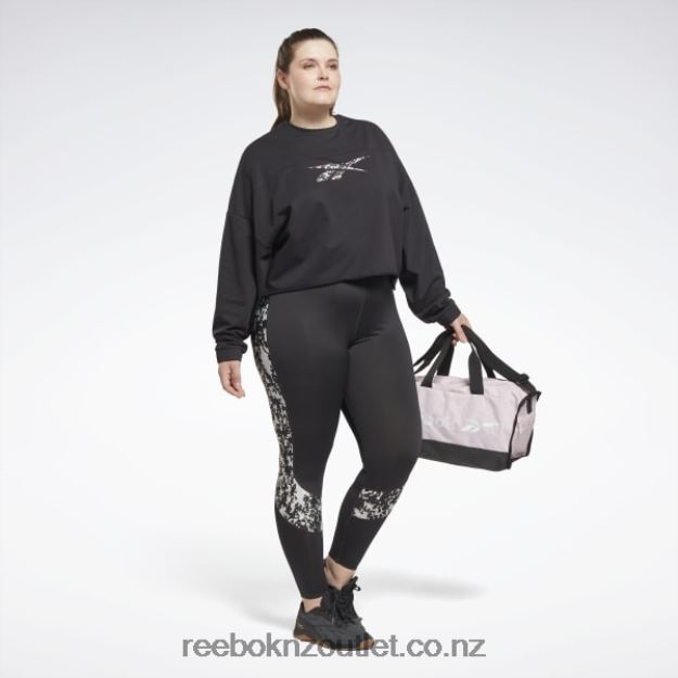Night Black 2B4626454 Modern Safari Leggings (Plus Size) Reebok Women