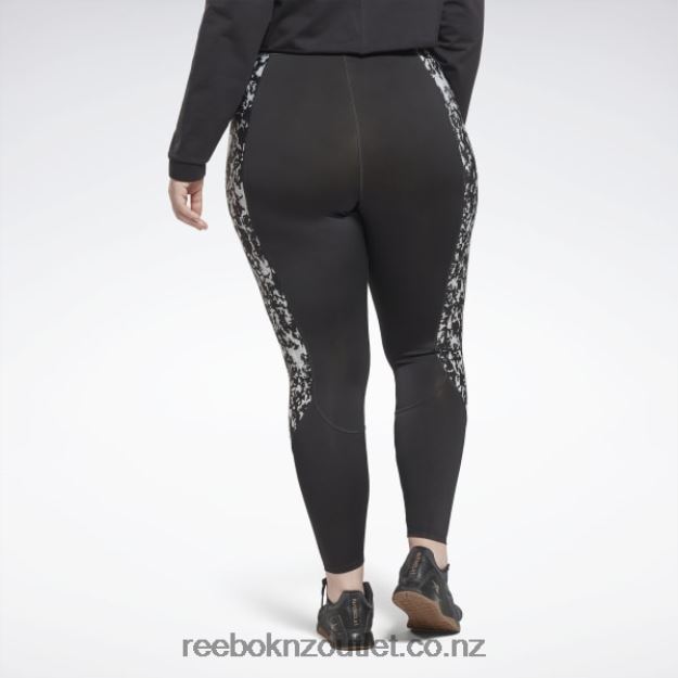 Night Black 2B4626454 Modern Safari Leggings (Plus Size) Reebok Women