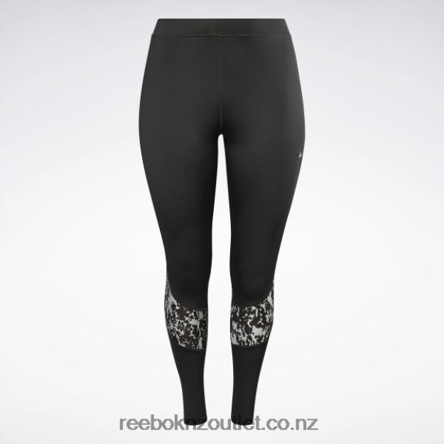 Night Black 2B4626454 Modern Safari Leggings (Plus Size) Reebok Women