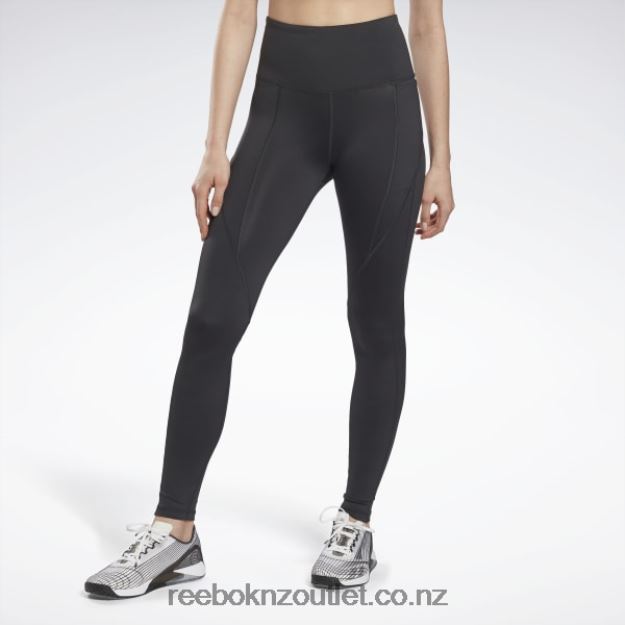 Night Black 2B4626503 Workout Ready Pant Program High Rise Leggings Reebok Women