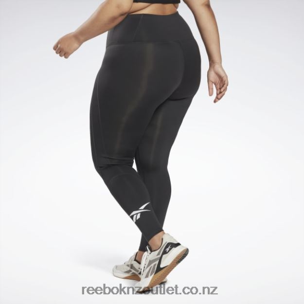 Night Black 2B4626581 Workout Ready Vector Leggings (Plus Size) Reebok Women