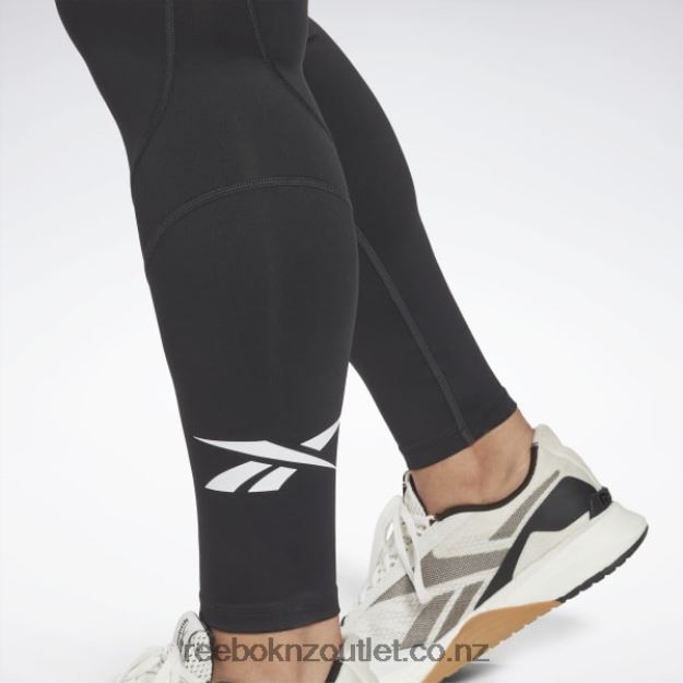 Night Black 2B4626581 Workout Ready Vector Leggings (Plus Size) Reebok Women