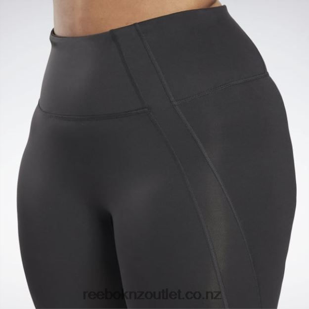 Night Black 2B4626581 Workout Ready Vector Leggings (Plus Size) Reebok Women