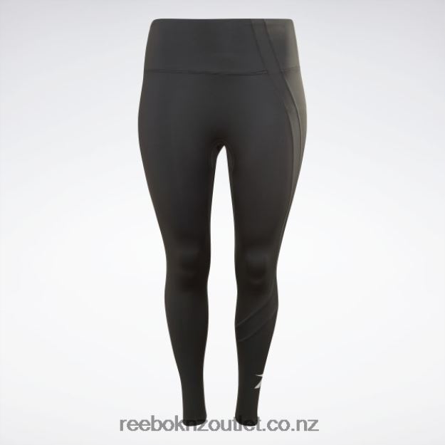 Night Black 2B4626581 Workout Ready Vector Leggings (Plus Size) Reebok Women