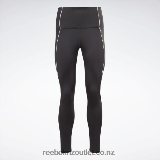Night Black 2B4626835 Workout Ready Ribbed High-Rise Leggings Reebok Women
