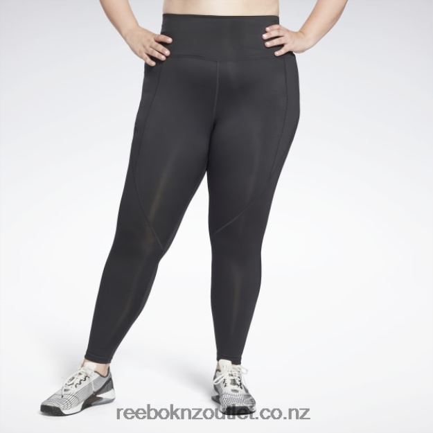Night Black 2B4626906 Workout Ready Pant Program High Rise Leggings (Plus Size) Reebok Women