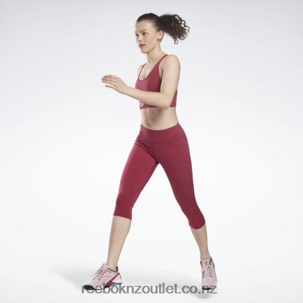 Punch Berry 2B4626992 Workout Ready Mesh Capri Leggings Reebok