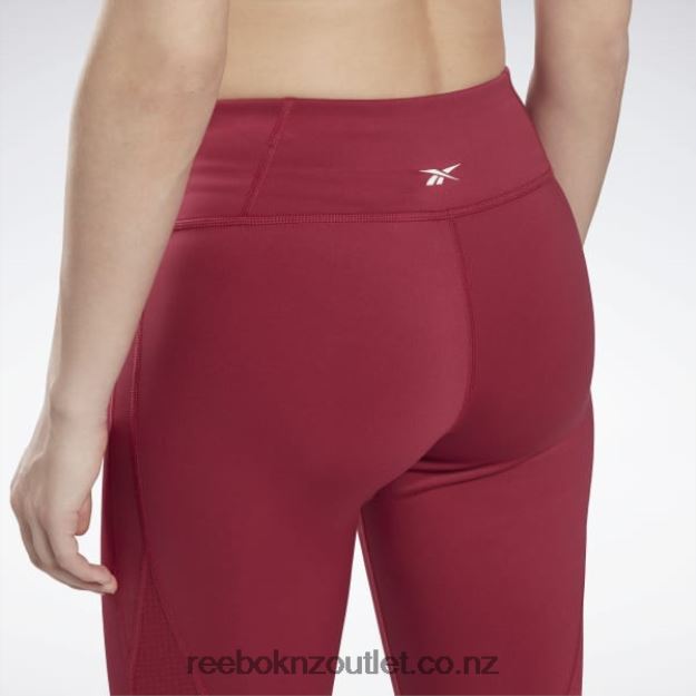 Punch Berry 2B4626992 Workout Ready Mesh Capri Leggings Reebok