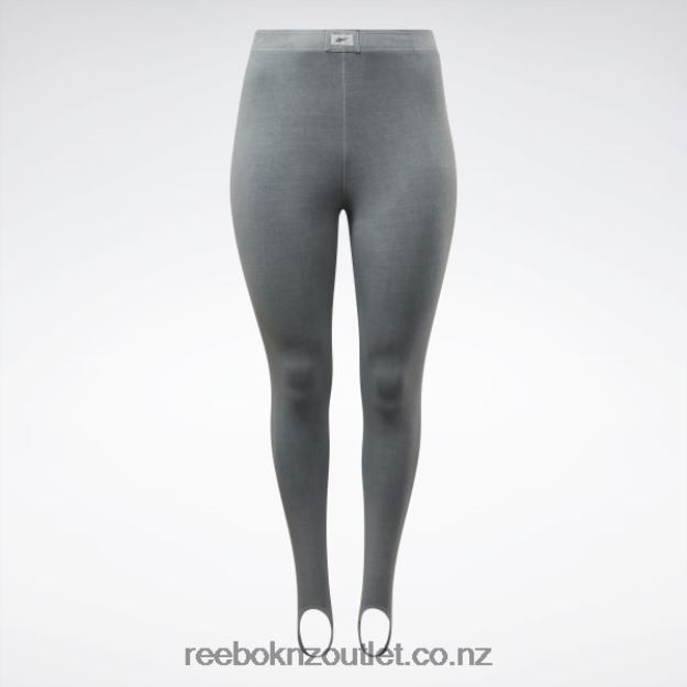Pure Grey 3 2B4626594 Classics Natural Dye Stirrup Leggings (Plus Size) Reebok Women