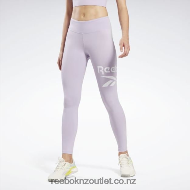Purple Oasis 2B4626550 Identity Logo Leggings Reebok Women