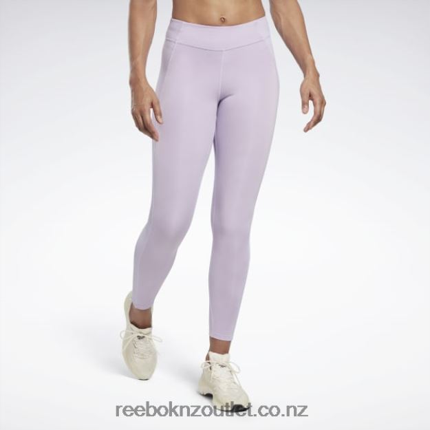 Purple Oasis 2B4626698 Yoga High-Waisted Performance Rib Leggings Reebok Women