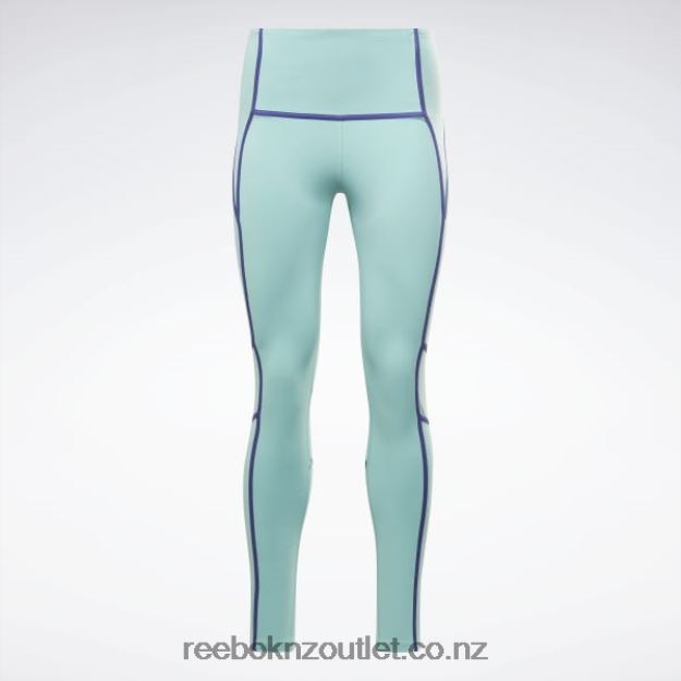Semi Classic Teal 2B4626507 Les Mills Colorblock Leggings Reebok Women