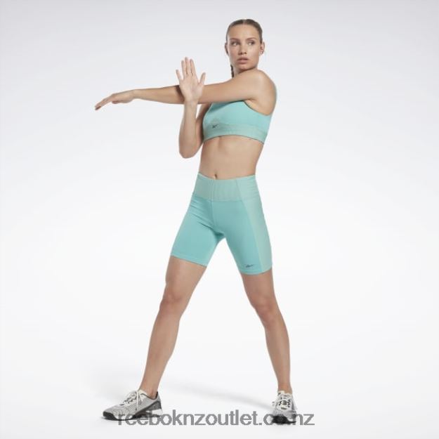 Semi Classic Teal 2B4626681 Les Mills Ribbed Short Leggings Reebok Women