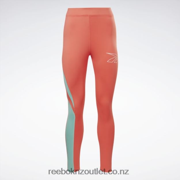 Semi Orange Flare 2B4626562 Running Vector Leggings Reebok Women
