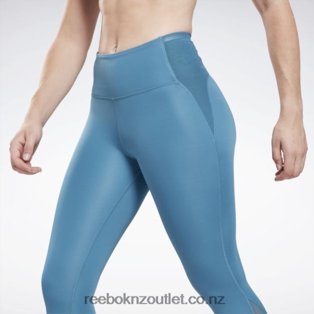 Steely Blue S23-R 2B4626590 Lux Perform High-Rise Leggings Reebok Women