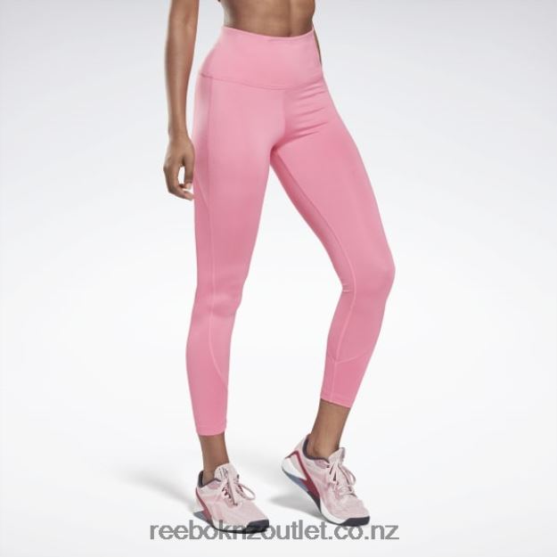 True Pink 2B4626679 Workout Ready Rib High-Rise Leggings Reebok Women