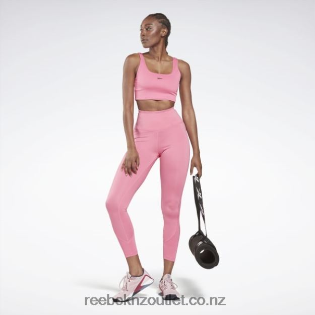 True Pink 2B4626679 Workout Ready Rib High-Rise Leggings Reebok Women