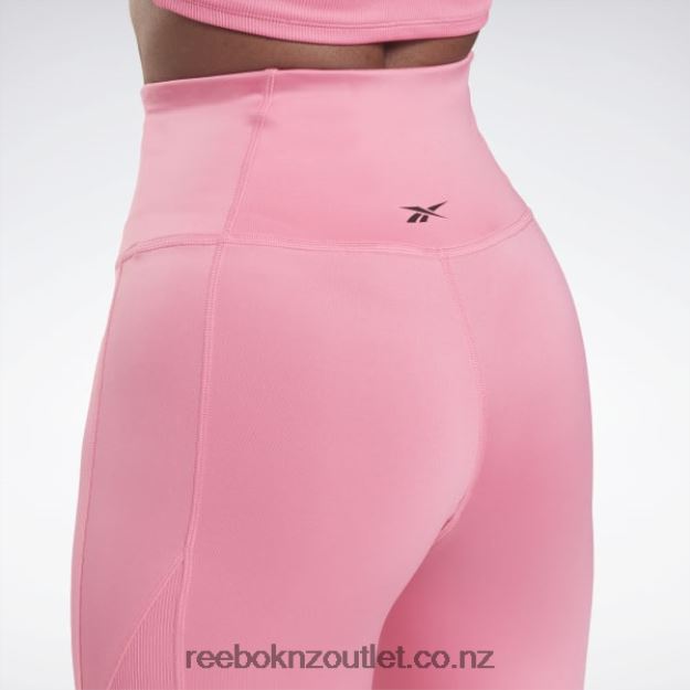 True Pink 2B4626679 Workout Ready Rib High-Rise Leggings Reebok Women