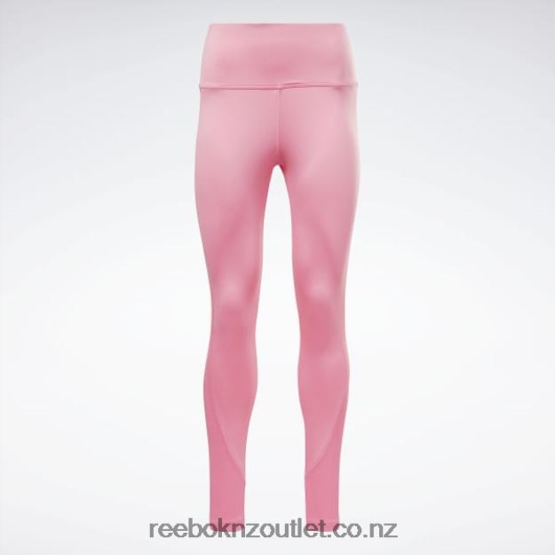 True Pink 2B4626679 Workout Ready Rib High-Rise Leggings Reebok Women