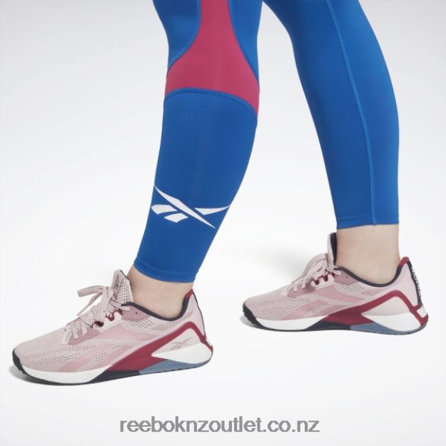 Vector Blue 2B4626481 Workout Ready Vector Leggings (Plus Size) Reebok Women
