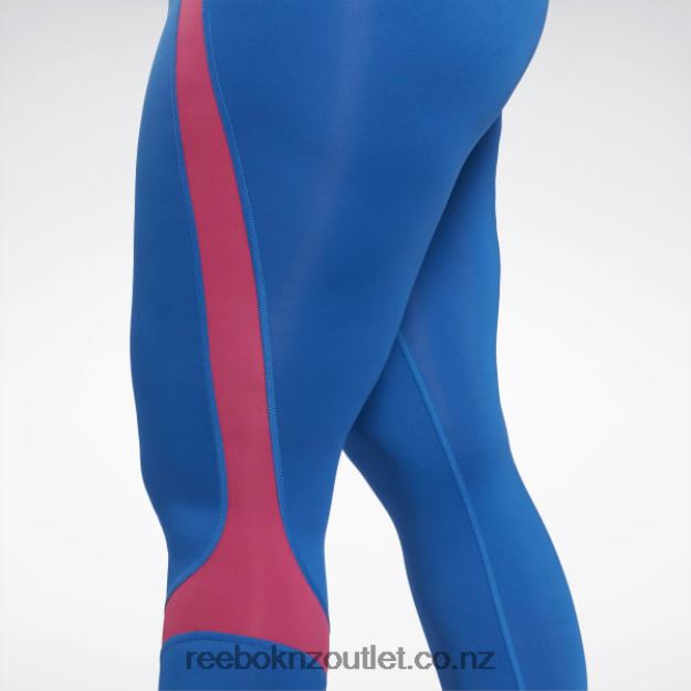 Vector Blue 2B4626481 Workout Ready Vector Leggings (Plus Size) Reebok Women