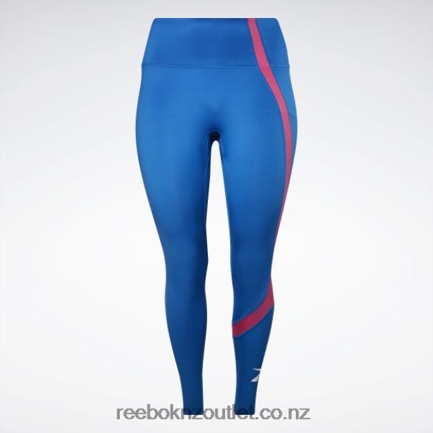 Vector Blue 2B4626481 Workout Ready Vector Leggings (Plus Size) Reebok Women