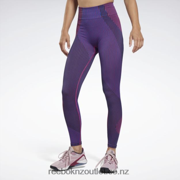 Vector Blue 2B4626557 United By Fitness Myoknit Seamless Leggings Reebok Women