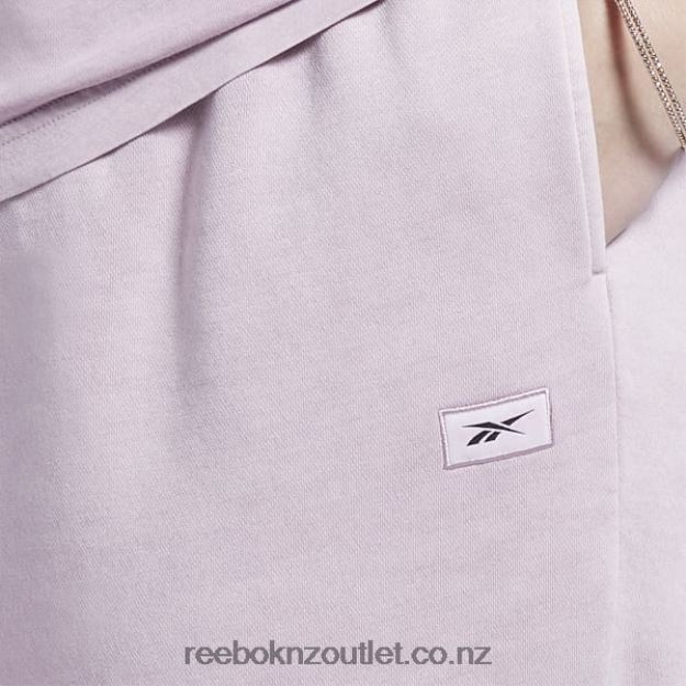 Infused Lilac 2B4626783 Classics Natural Dye Fleece Pants (Plus Size) Reebok Women